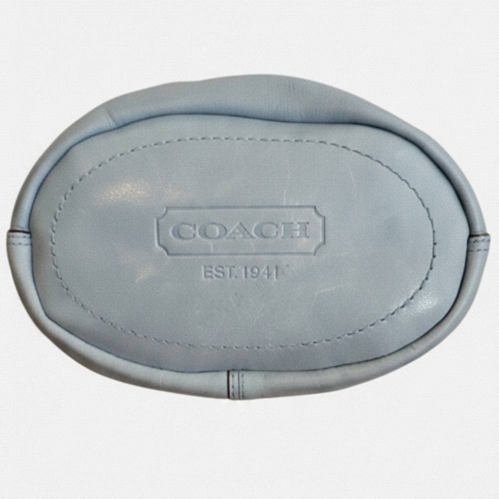 Coach 2007 Bleecker Leather Bucket Bag | Sky Blue #11422 - Picture 6 of 11